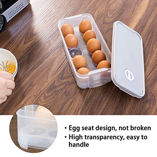 HANSGO Egg Holder, DeviledDispenser Container Egg Tray with Lid for 20 Small Eggs Egg Carrier Box
