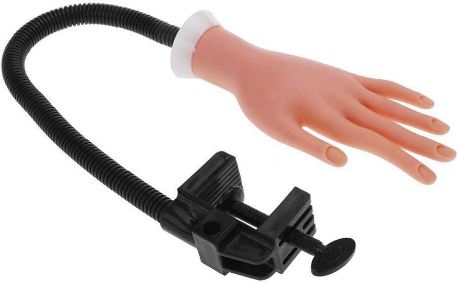 JzhenFashion adjustable Simulation nail Hand Flexible Practice nail practice hand nail training hand Model