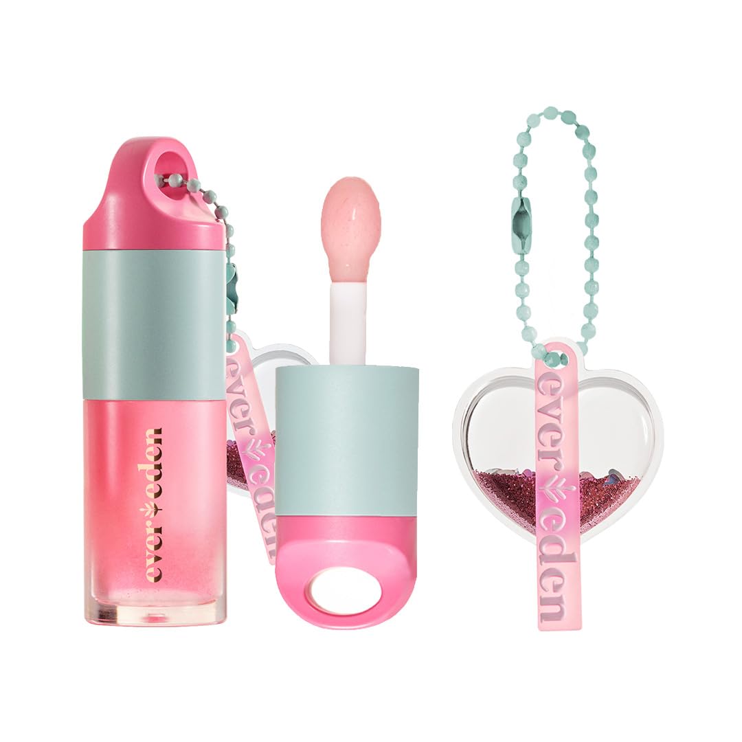 Evereden Kids Tinted Non Toxic Lip Gloss: Sakura - Non Toxic - Vegan Clean Makeup for Kids - Soothing & Hydrating Kid Lip Gloss with Cherry, Peach, & Cranberry Oils - Girls Makeup