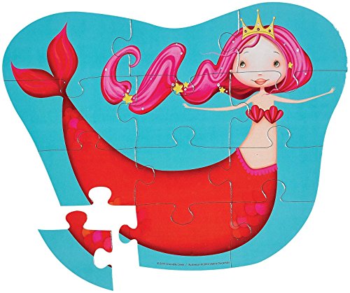 Crocodile Creek 12 pc Mini Shaped Puzzle/Mermaid