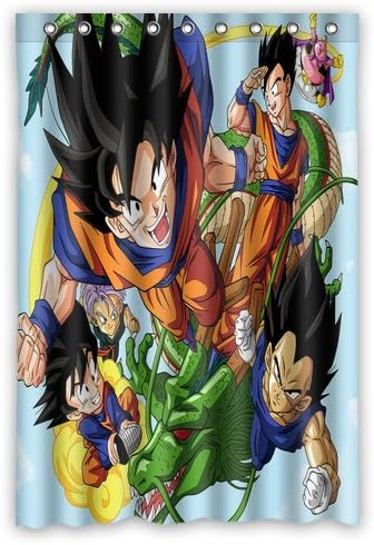ScottShop Custom Dragon Ball Shower Curtain Waterproof Anti Mildew Polyester Fabric Bathroom Shower Curtains 48 "x 72" Inch