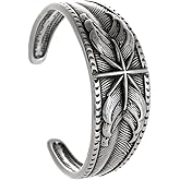 EENSYWEENSY North Star Nautical Bracelet, Viking Compass Cuff Bracelet for Men, Stainless Steel Vintage Pirate Sailor Amulet Jewelry Gift