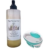 Piggy Poo and Crew Pet Shampoo and Shampoo Scrub Brush (Oatmeal Cherry) - for Pigs Dogs and Other Small Animals