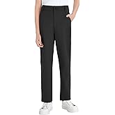 QBK Boys' Golf Pants-Quick Dry Stretch Chino with Flat Front for Kids School Uniforms Athletic(2T-16Y)