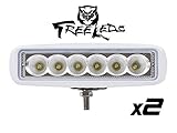 Tree Leds Marine Led Light Spreader T-Top Deck Light Spreader Beam Cold White (Set of 2)