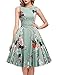 OWIN Women's Vintage 1950's Floral Spring Garden Rockabilly Swing Prom Party Cocktail Dress