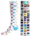Compression Socks (1 pair) for Women & Men - Best Graduated Athletic Fit for Running, Nurses, Flight Travel, & Maternity Pregnancy - Boost Stamina, Circulation & Recovery (Happy Hearts, L/XL)