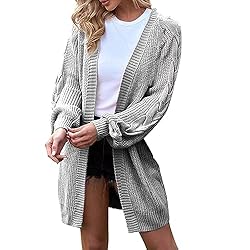 Cardigan With Pockets For Women Plus Size Black