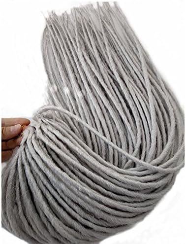 Synthetic Jamaica Faux locs for Hippie Tribal 22inch 24Strands/pack Dreadlocks Crochet Braids Twist Braiding Hair Extensions 6packs/lot (silvery grey)