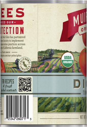 MUIR GLEN ORGANIC DICED TOMATOES, 14.5 OZ.