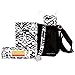Ah Goo Baby Pacifier Clip, Hook-and-Loop Fastener, Audrey Pattern