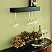 Kiera Grace Pinot Wine & Glass Floating Shelves, Wall Mounted Holder Racks Hold 6 Glass for Home, Room, Office, 24