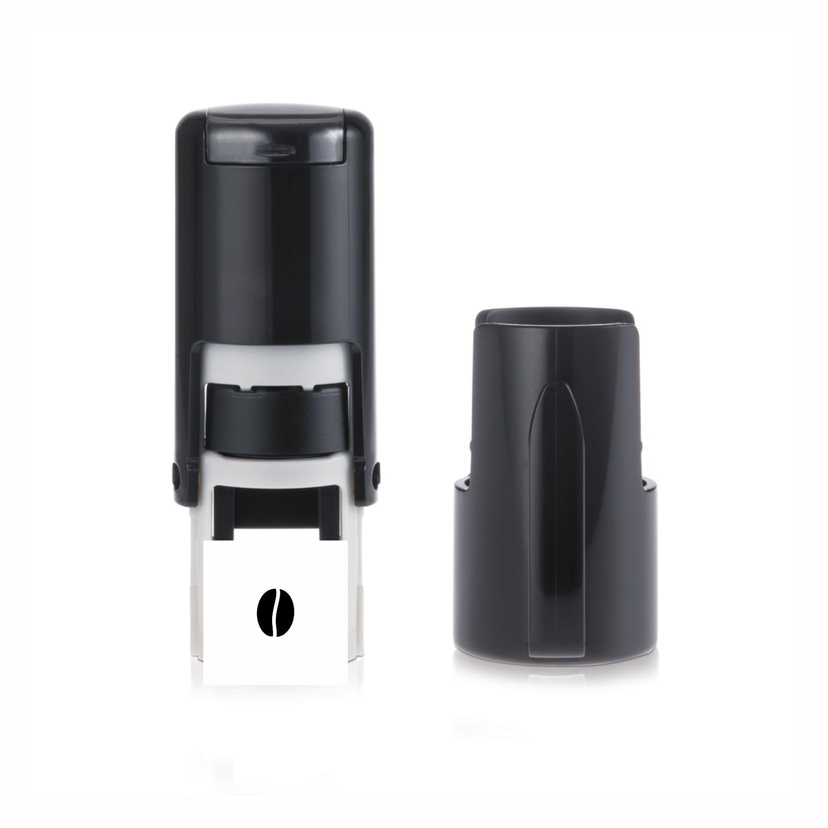Coffee Bean Stamp – Loyalty Card Stamper - Self Inking Black Ink - Approx. 11mm