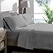 Bare Home Split King Sheet Set - 1800 Ultra-Soft Microfiber Bed Sheets - Double Brushed - Deep Pockets - Easy Fit - 5 Piece Set - Bed Sheets & Pillowcases (Split King, Light Grey)