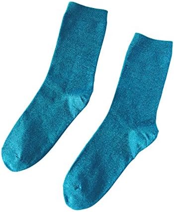 FloYoung 2018 Crew Socks for Women 2 Pairs Fashion Glitter Socks Size 7-9