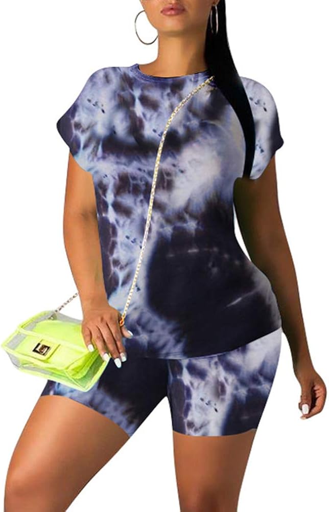 Womens tie dye short set Clearance