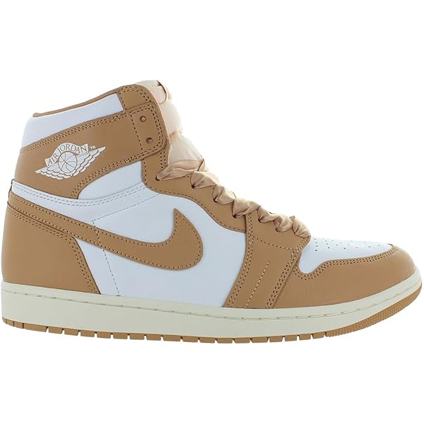 Amazon.com | Air Jordan 1 Retro HI OG - White Starfish Cacao by