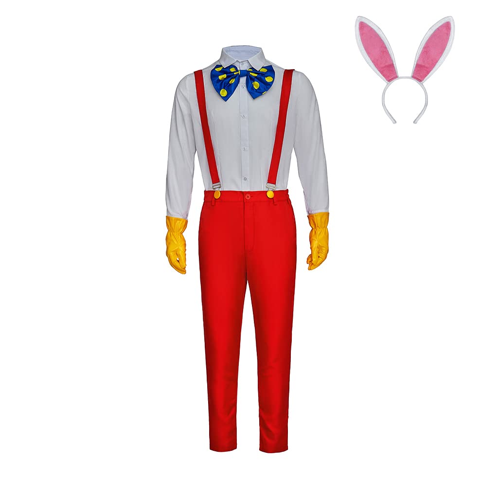 Photo 1 of AnimeDiycos Roger Rabbit Cosplay Costume Adult Funny Cartoon Rabbit Outfit S
