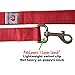 Dog Leash for Medium, Large and Small Dogs - 6 Foot Dog Leashes for Training and Daily Walks - Durable Sizes in Lightweight and Heavy Duty for Small and Large Breeds (1-Layer, Red)