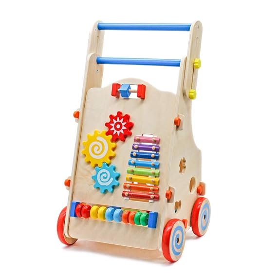 my play wooden activity walker