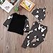 FEITONG Newborn Toddler Baby Boy Girl Deer Tops T-Shirt+Pants Leggings 3pcs Outfits Set (3 Months, Black)