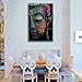 Shuaxin Modern Large Buddha Wall Art Print on Canvas Home Living Room Decorations Wall Art 3 Panel 16x32inch (Framed Ready to Hang)