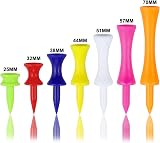 Zivisk Red Golf Tees 32MM 1-1/4 inch 100 Count Castle Style Plastic view 5