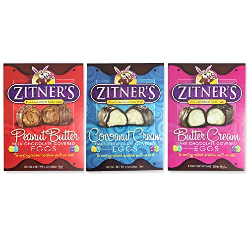 Zitners Butter Cream, Peanut butter & Coconut Eggceptional Dark & Milk