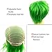 Modernfairy Hair Heat Resistant Synthetic Wigs Short Glueless Costume Wig Cosplay Party for Women Men Green