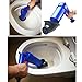 Air Power Drain Blaster gun, High Pressure Powerful Manual sink Plunger Opener cleaner pump for Bath Toilets, Bathroom, Shower, kitchen Clogged Pipe Bathtub(Blue)