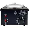 Single Pot Wax Warmer, Professional Electric Wax Heater Machine Facial Skin SPA Equipment with Adjustable Temperature Set(Black)