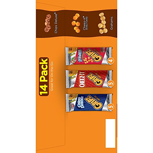Kellogg's Gripz Chips Deluxe/CheezIt/Grahams Snack Variety Pack 140.9