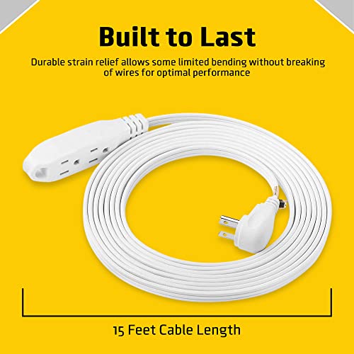 ClearMax 3 Prong Extension Cord with Multiple Outlets, Heavy Duty 3
