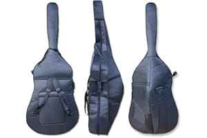 3/4 Upright Bass Bag Oxford Cloth Double Bass Gig Bag Thick Padding String instrument Bass Bag with Straps & Multiple Pockets