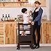 SDADI Step Stool for Kids, Adjustable Height Toddler Learning Stool| Coffee LT02CF
