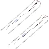 jimwhen 2Pack 4FT Magnetic LED Troffer Retrofit Kit, 2x4 FT, 36W, 5000K Daylight White, Super Bright 5400LM, 0-10V Dimmable, T8 T10 T12 Fluorescent, UL Cert, Quick Easy Install