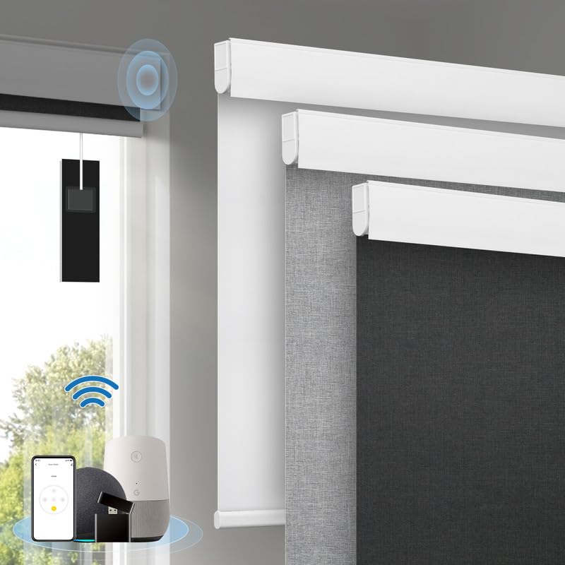 Motorized Blinds with Remote, [Free Solar