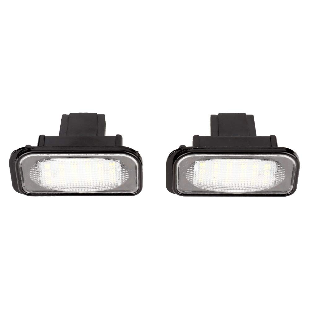 Suuonee Car License Plate Lighting, 1 Pair 18 LED Car Lamp License Plate Light Number Plate Lights Fit for W203 W211 W219 OEM Numbers: