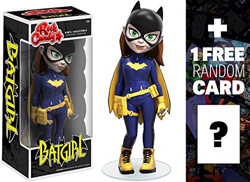 Modern Batgirl: Funko Rock Candy x DC Universe Vinyl Figure + 1 FREE Official DC Trading Card Bundle (07938)