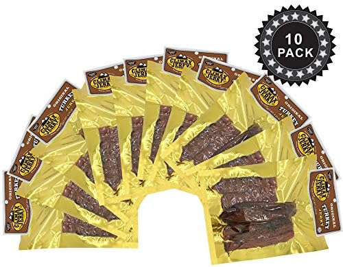 Climax Jerky BEST All Natural 3.25 OZ. Smoked Turkey Jerky – Tender and Juicy - No Preservatives - High Protein - Low Carbs (Smoked Turkey, Smoked Turkey 10 Pack)