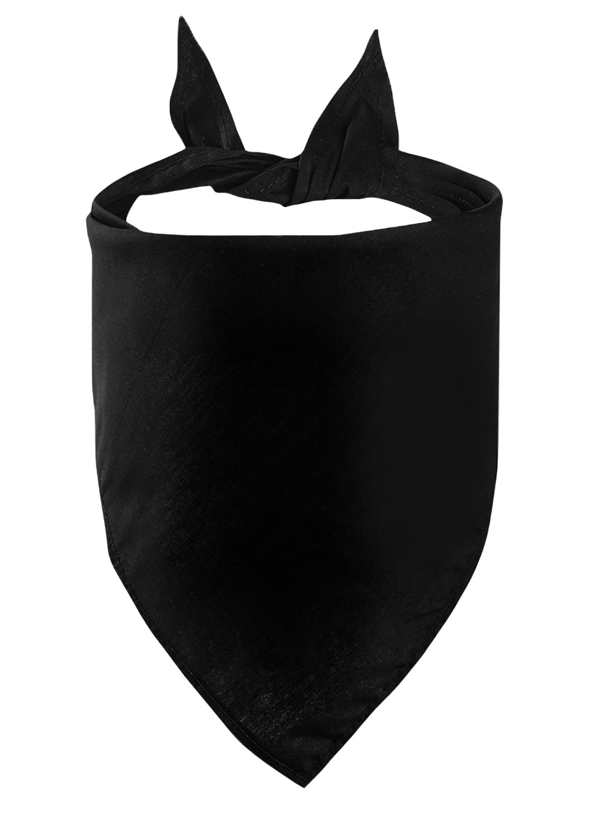 Petitebelle Single Color Pet Bandana (Black, Small) — image 1