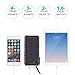 Solar Charger, 15000mAh Solar Power Bank, 2-Port Output & 2 LED Flashlights Solar Phone Charger, Fast Charger Technology External Battery Pack Compatible for iPhone ipad Tablet Samsung HTC Android