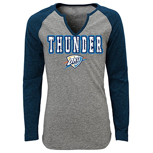 NBA Oklahoma City Thunder Shout Out Long Sleeve Triblend Tee, Youth Medium