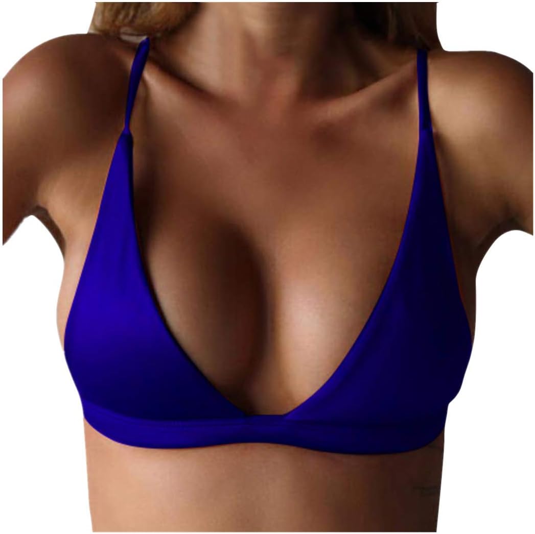 Women's Sexy Padded Push Up Bikini Set Halter Bathing Suits Two Pieces Swimsuit Swimwear Top Bandeau Beachwear