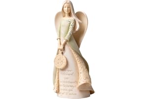 Enesco Foundations Collection Bless Your Retirement Angel Figurine- Resin Hand Painted Collectible Decorative Angels Figurines Home Decor Retirement Statue, 9 Inch
