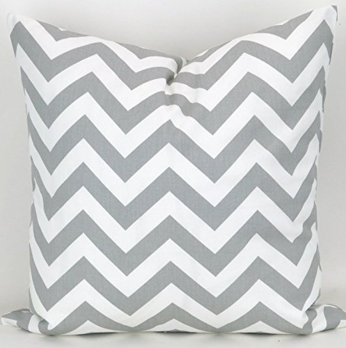 Amazon Com Throw Pillow Cover Grey Chevron Cushion Accent