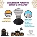 Pumpkin Carving Kit - 4-Piece Reusable Stainless Steel Tools Set with 10 Halloween Carving Pattern Stencils