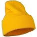 12 Inch Long Knitted Beanie - Yellow OSFM