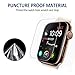 [6 Pack] SPGuard Compatible Apple Watch 4 Series LiQuidSkin Screen Protector[44mm], HD Clear Full Coverage Anti-Bubble Active Protection Films for Apple Watch Case Series 4[Lifetime Replacement]