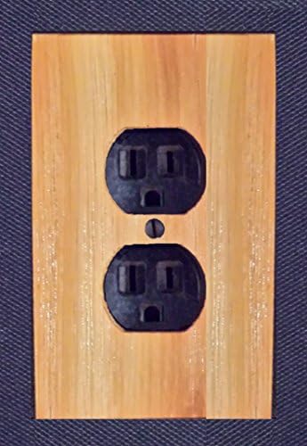 Rustic Cedar Log CNC Cut Switch Plate Covers (Single, Double, Triple. Also 2, 4, 6 Outlets)